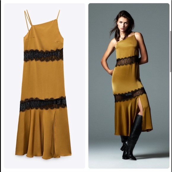 Zara combination slip dress - Picture 4 of 8